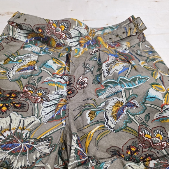 Banana Republic linen Floral Patterned Women's Shorts - Picture 14 of 15
